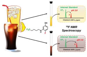 A pH-responsive sensor based on intramolecular internal standard for reproducible detection of strong acids and bases via 19F NMR spectroscopy